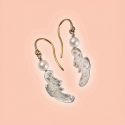 Engelsflügel Ohrhänger Perle